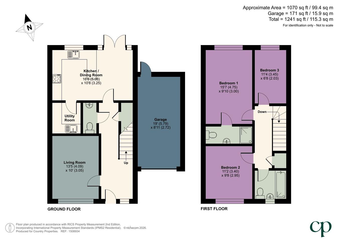 3, Rockfield Drive, Luton floorplan