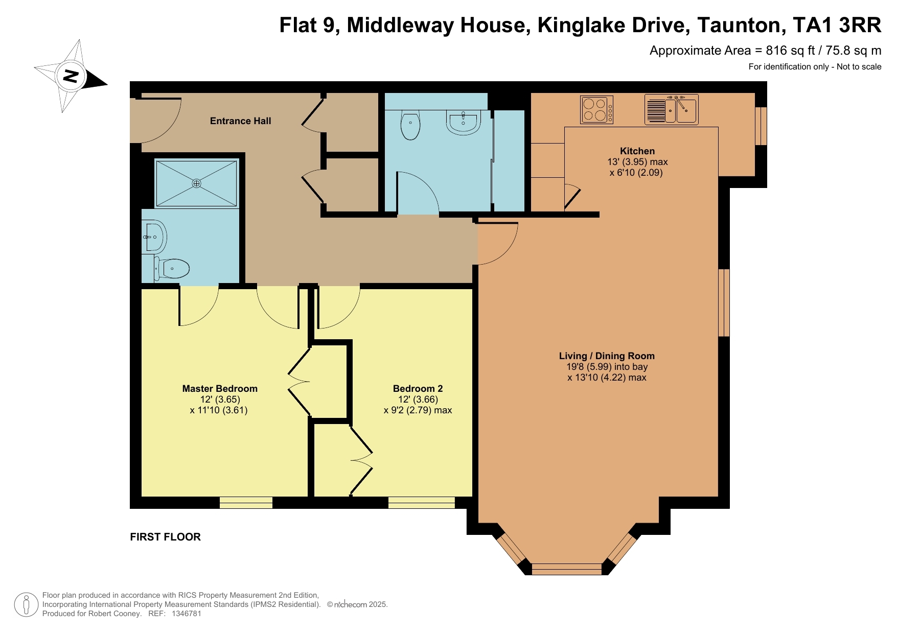 9 Middleway House, Taunton floorplan