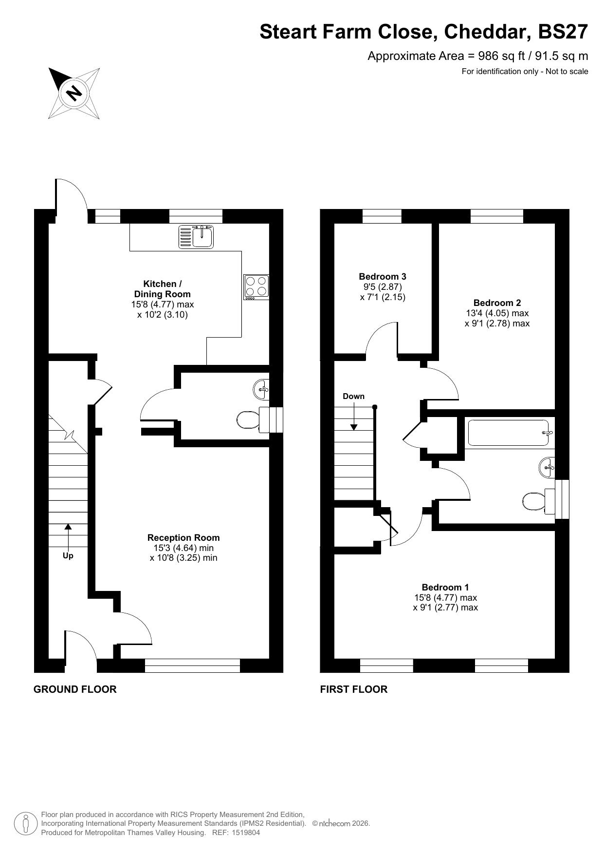 Steart Farm Close, Cheddar floorplan