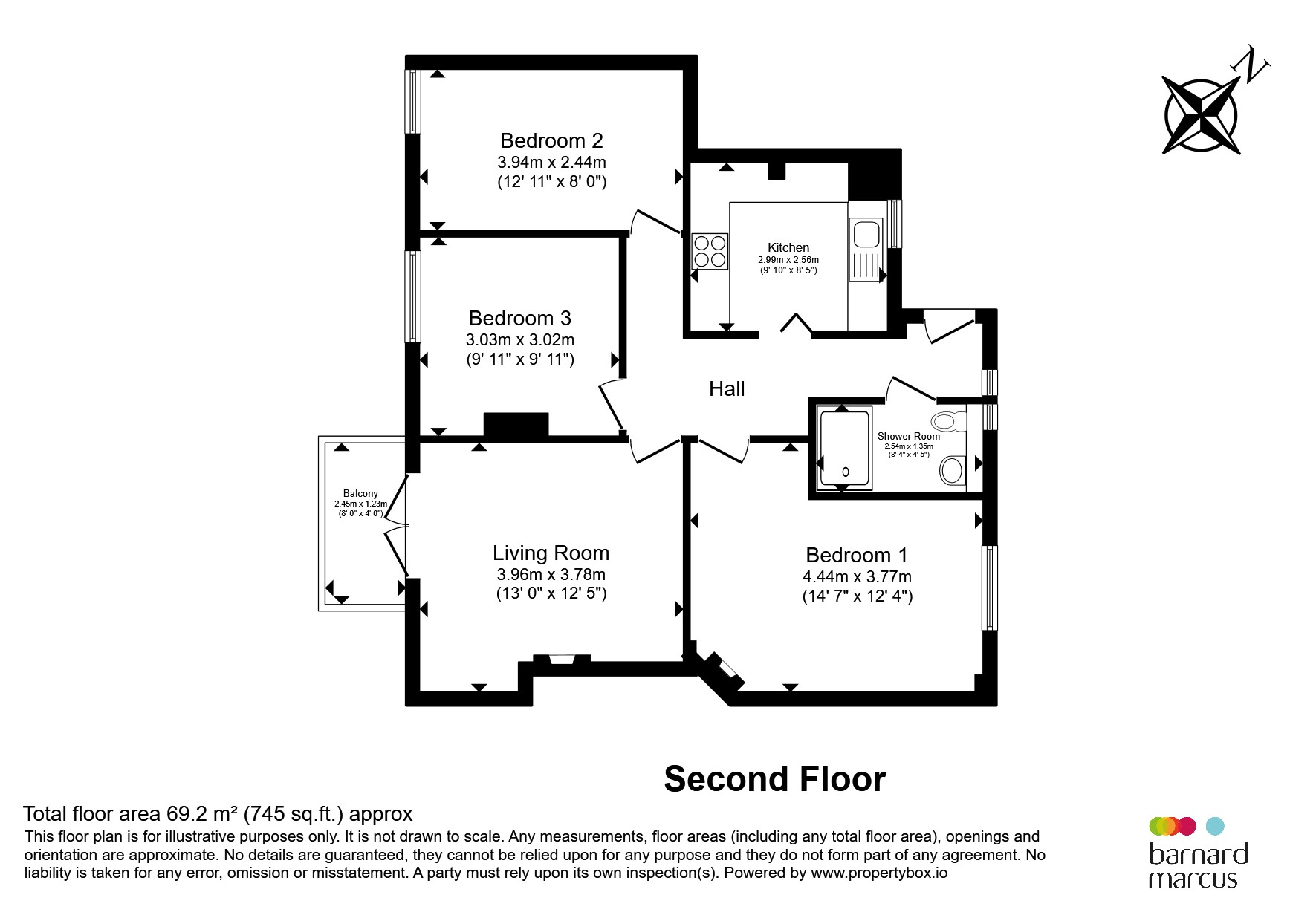Flat 24, Lycette House, New Park Road, London floorplan