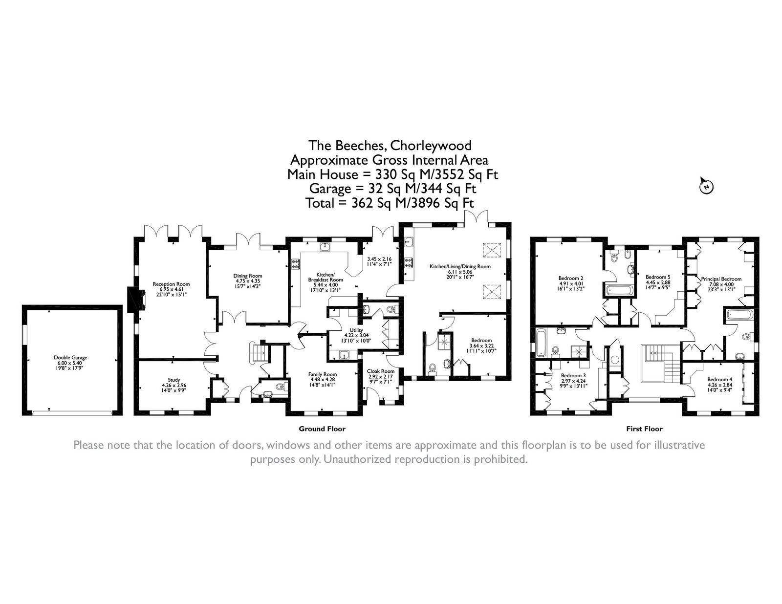 6, The Beeches, Chorleywood floorplan