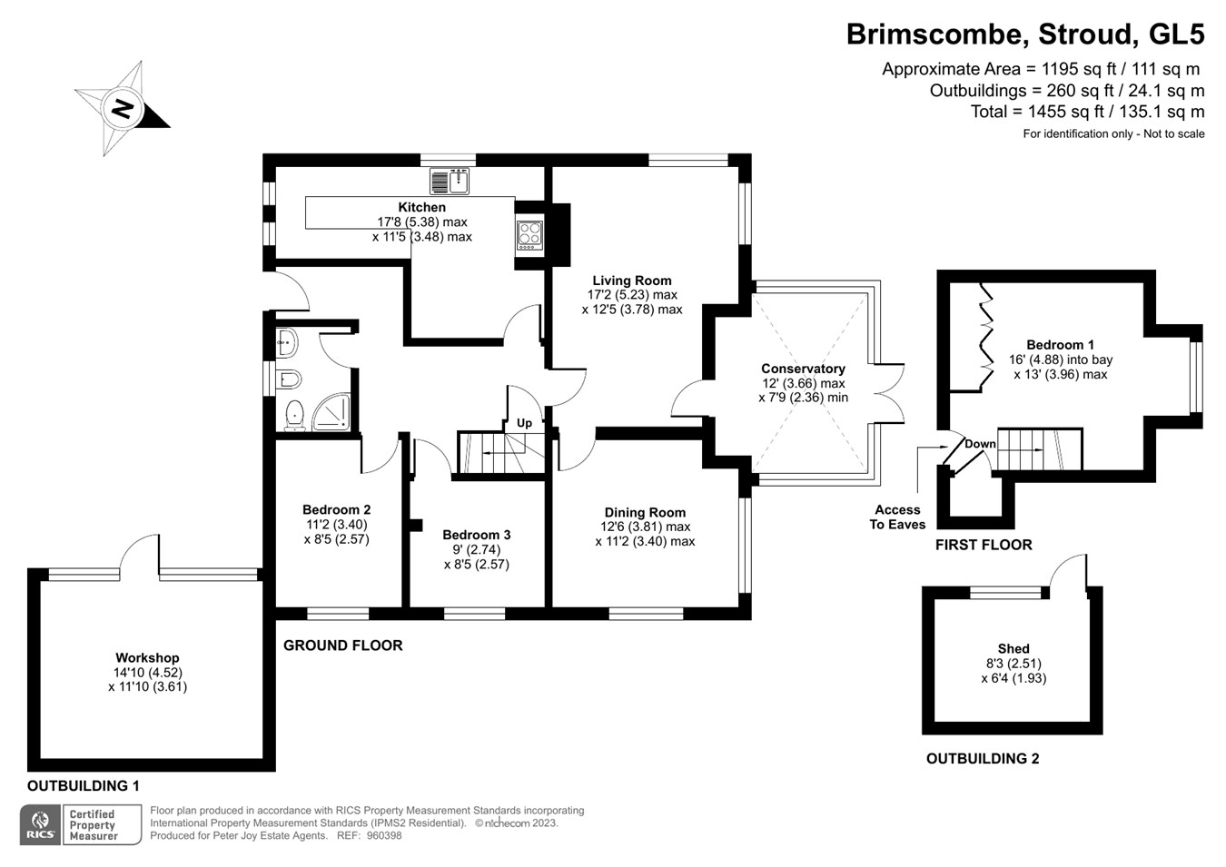 Churchill Road, Stroud GL5, 3 bedroom detached bungalow for