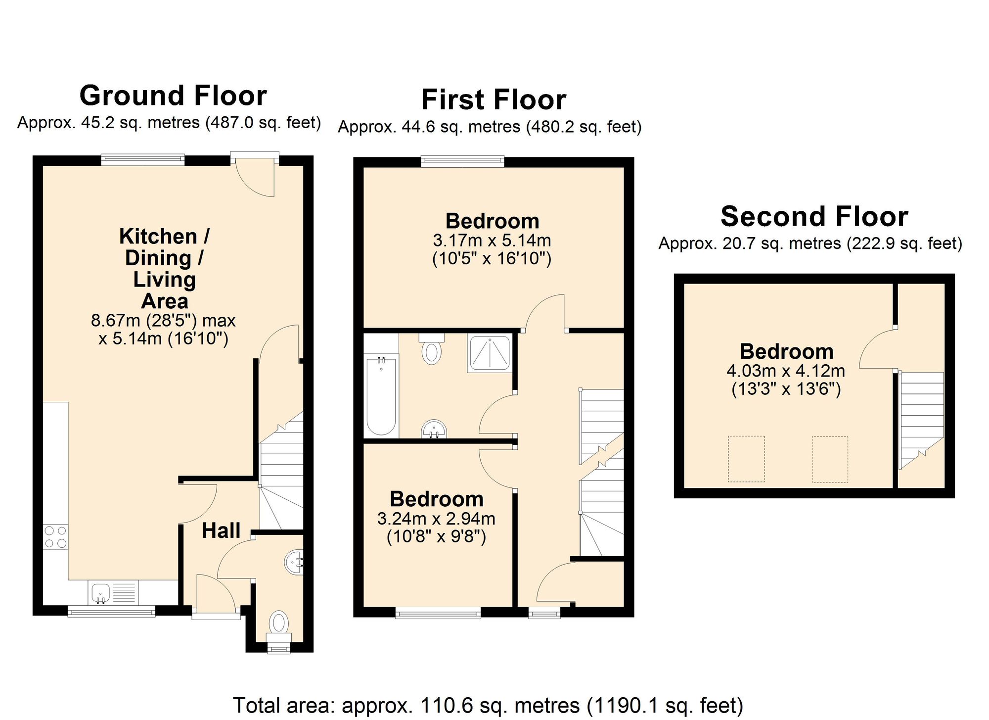 12B Herons Way, Hythe floorplan