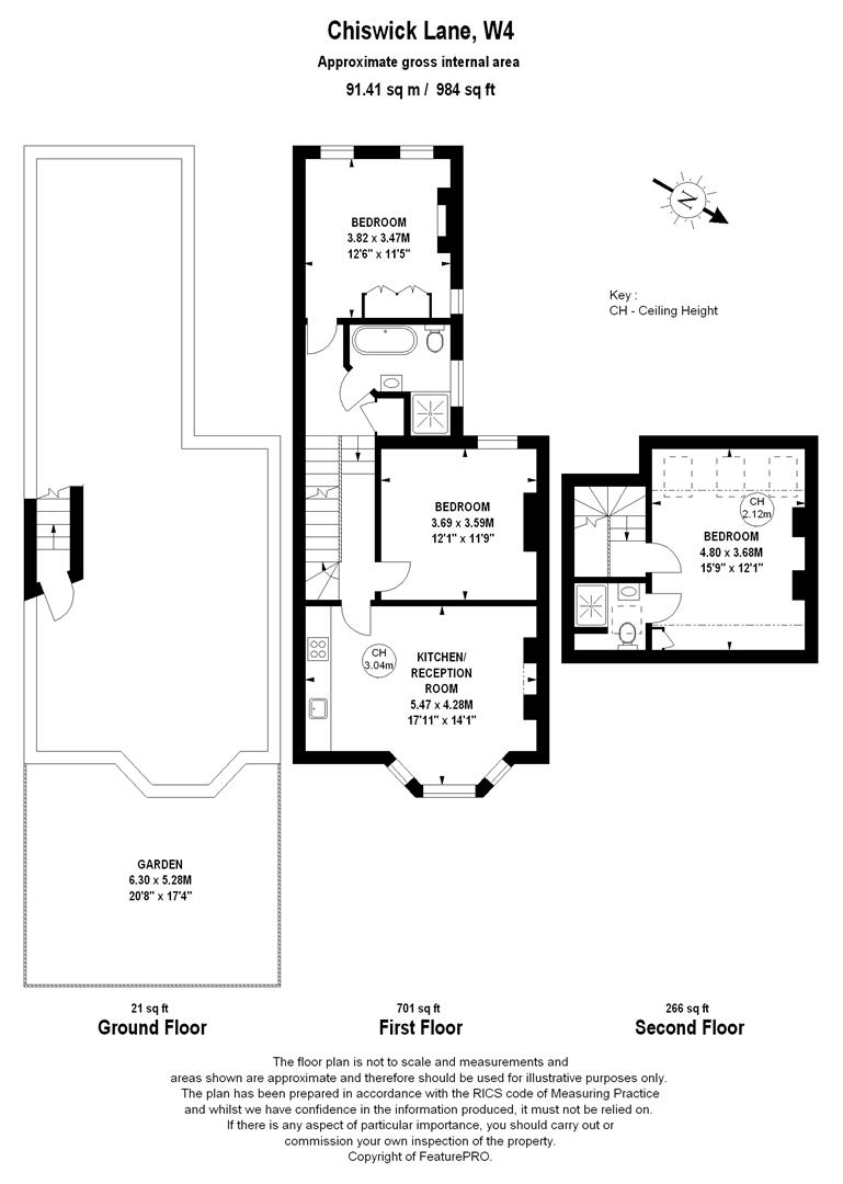 84b, Chiswick Lane, London floorplan