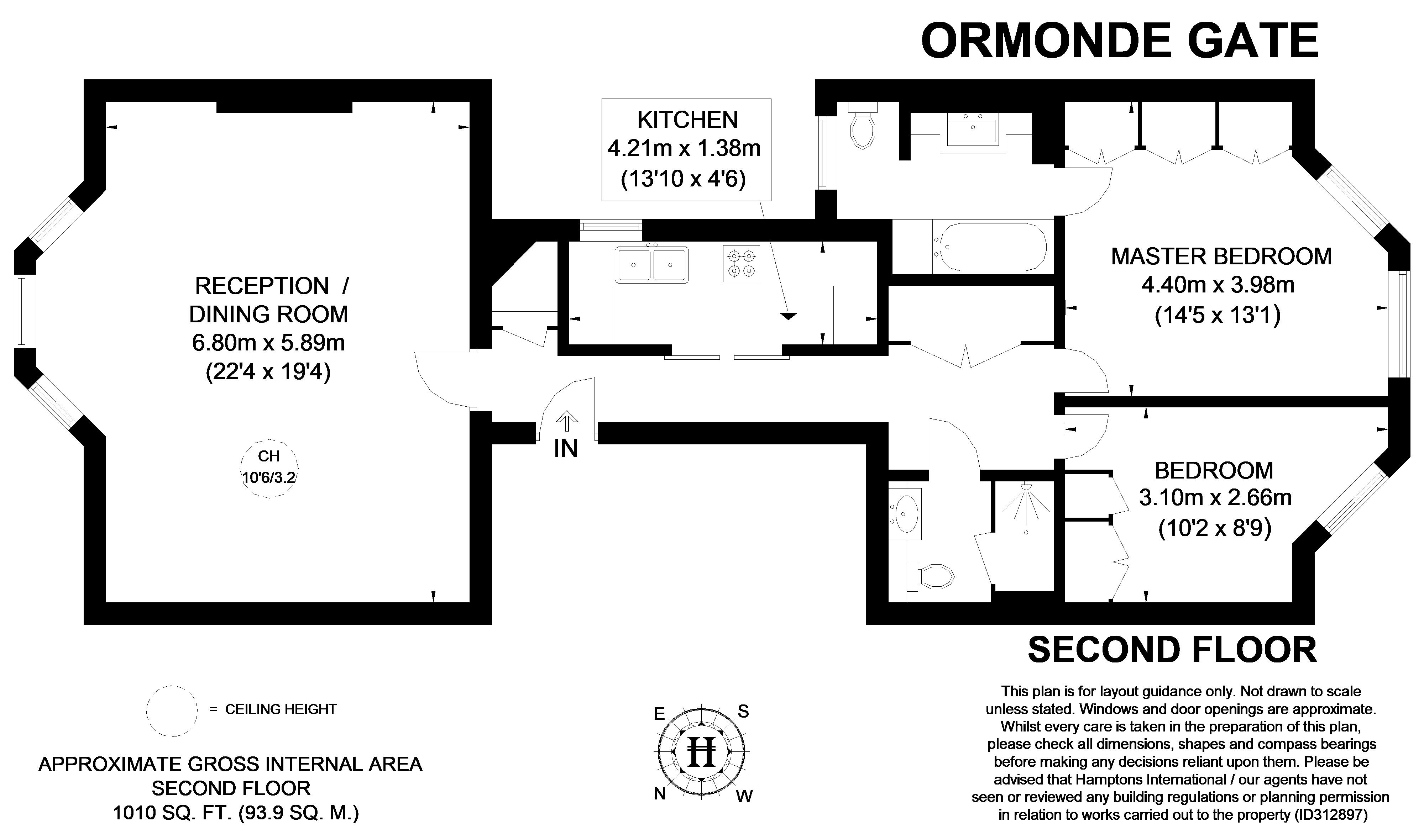 Flat 3, 7, Ormonde Gate, London floorplan