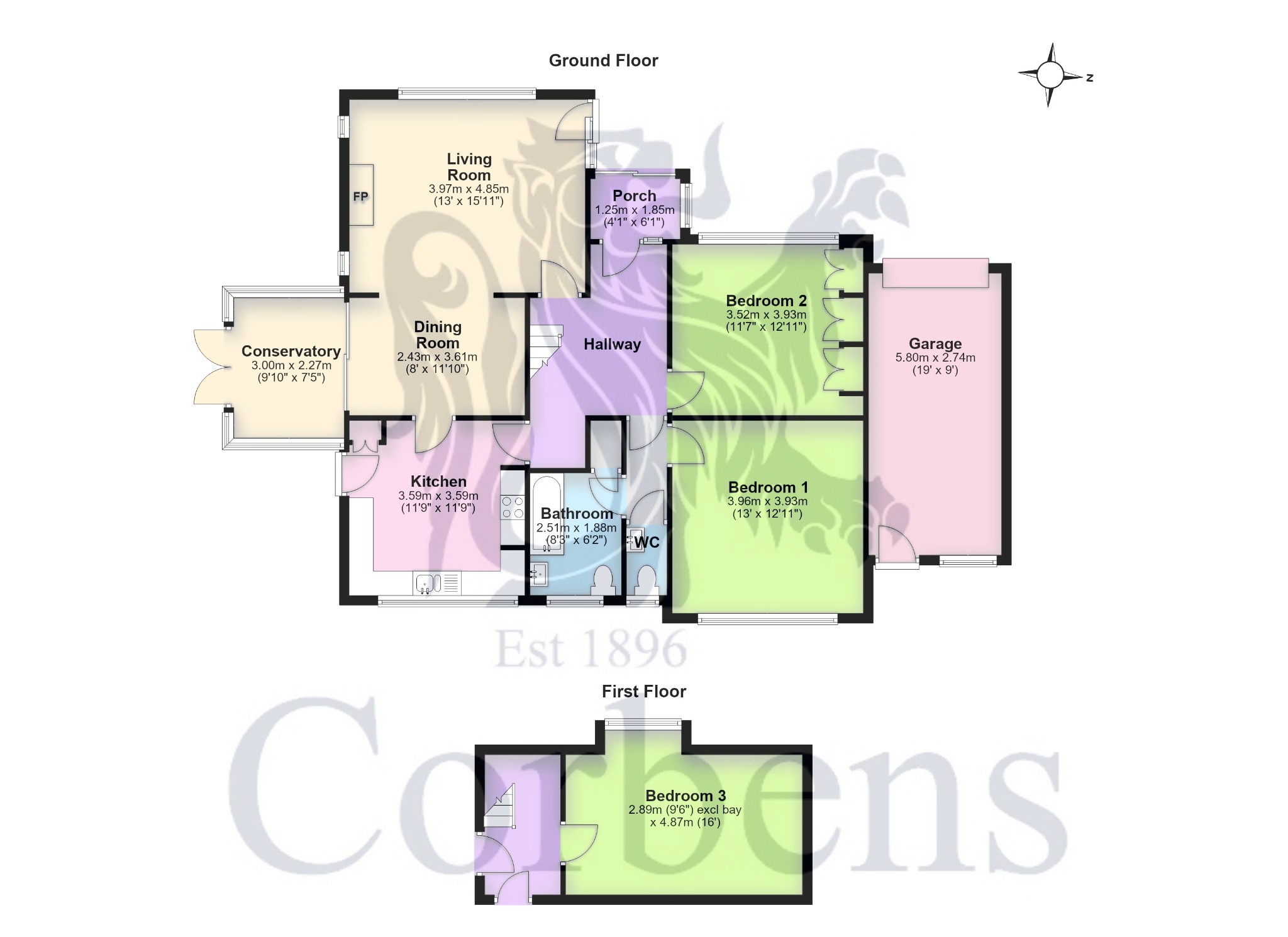 Corfe Castle, Wareham floorplan