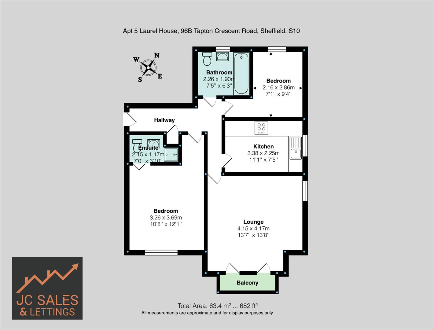 Apartment 5, Laurel House 96B, Tapton Crescent Road, Sheffield floorplan
