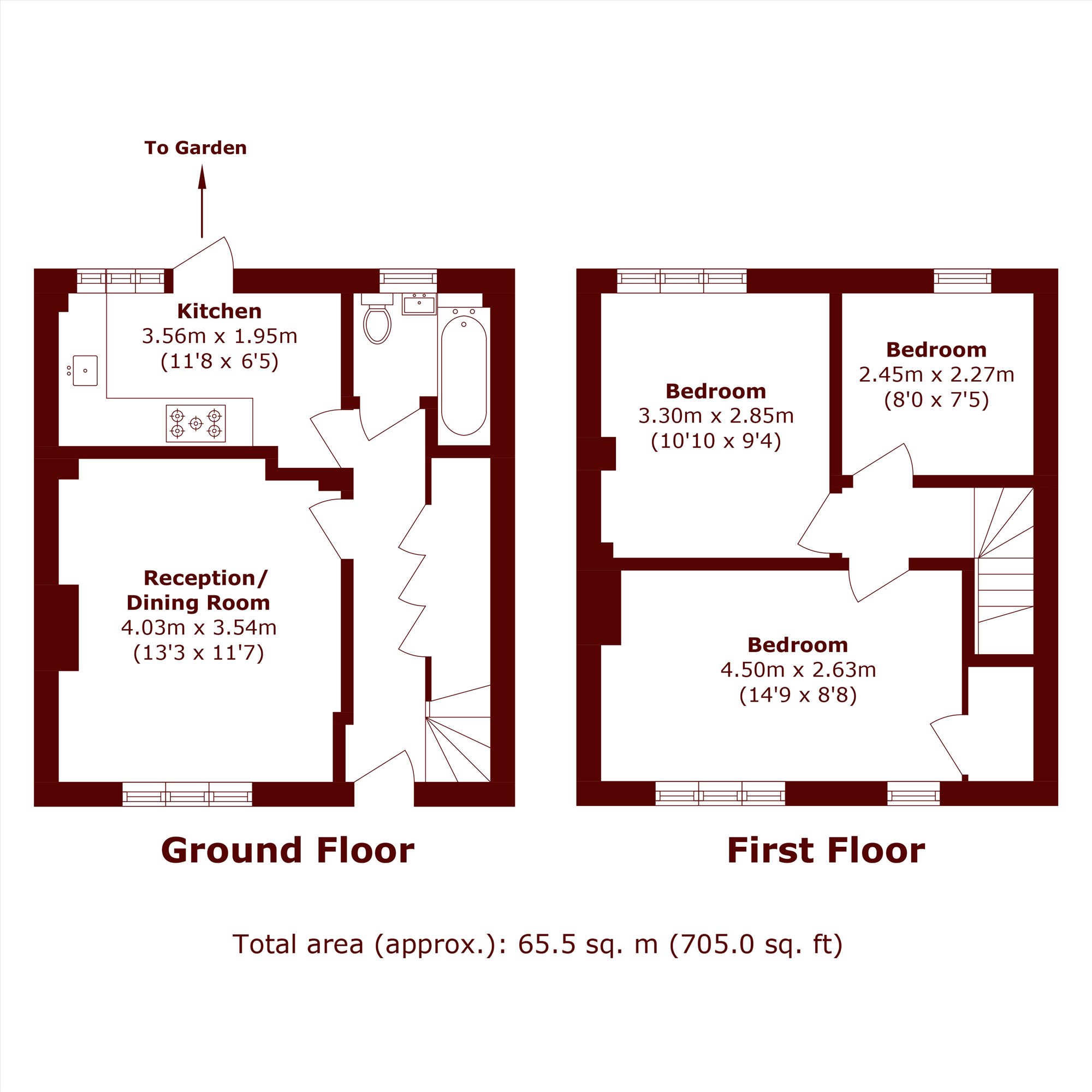 55, Boileau Road, London floorplan