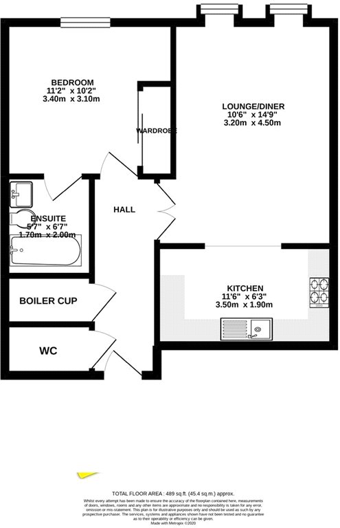 Flat 27, Solent Court, 1258, London Road, London floorplan