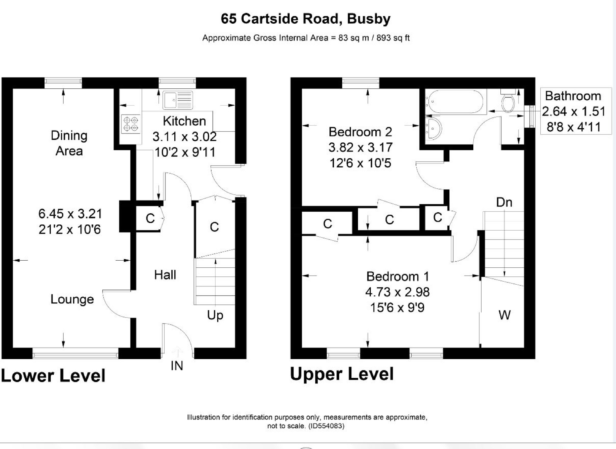 2 Bedrooms Semi-detached house for sale in Cartside Road, Clarkston, Glasgow G76