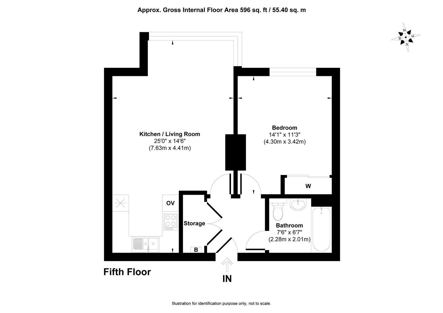 Flat 41 Millstream Towers, 5 Station Road, London floorplan