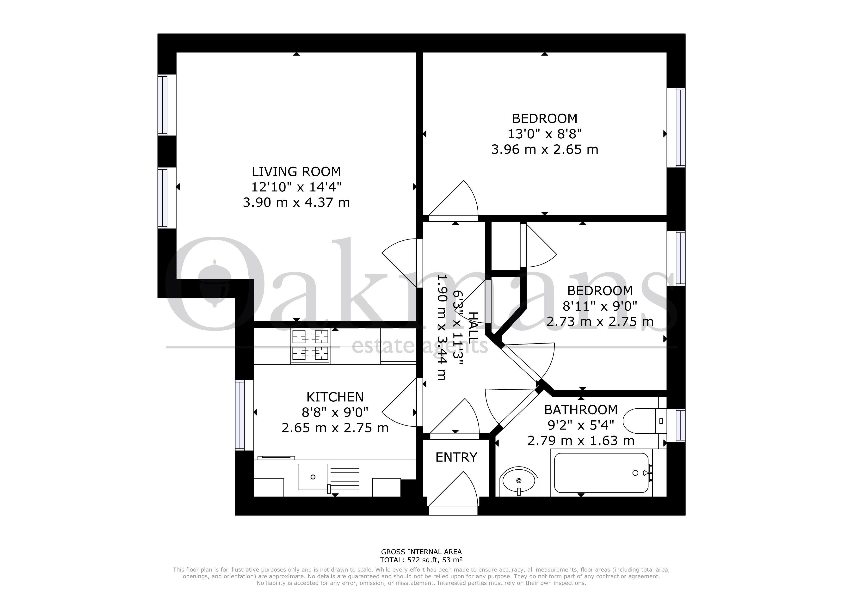 APARTMENT 3, BIRMINGHAM floorplan