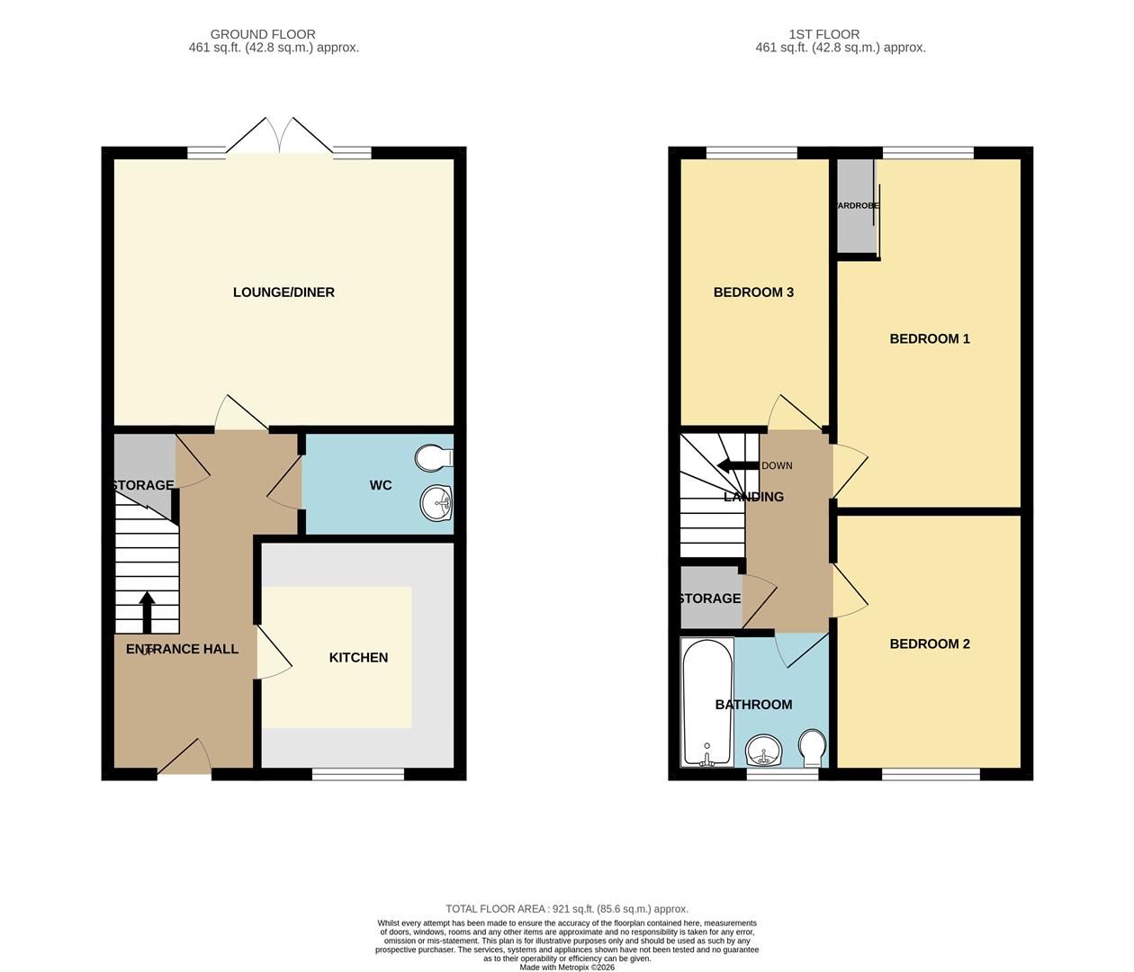 88, St. Lukes Way, Wickford floorplan