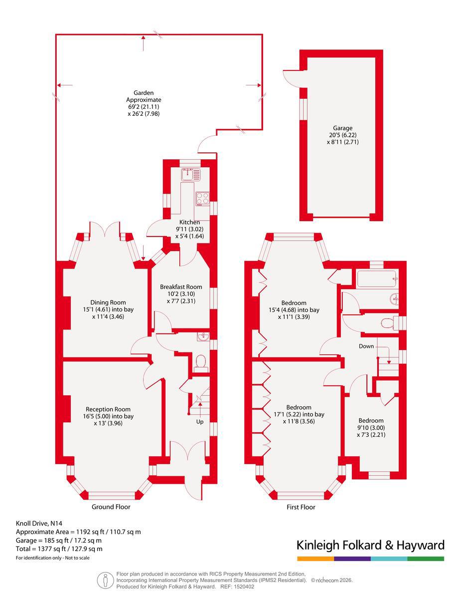 62, Knoll Drive, London floorplan