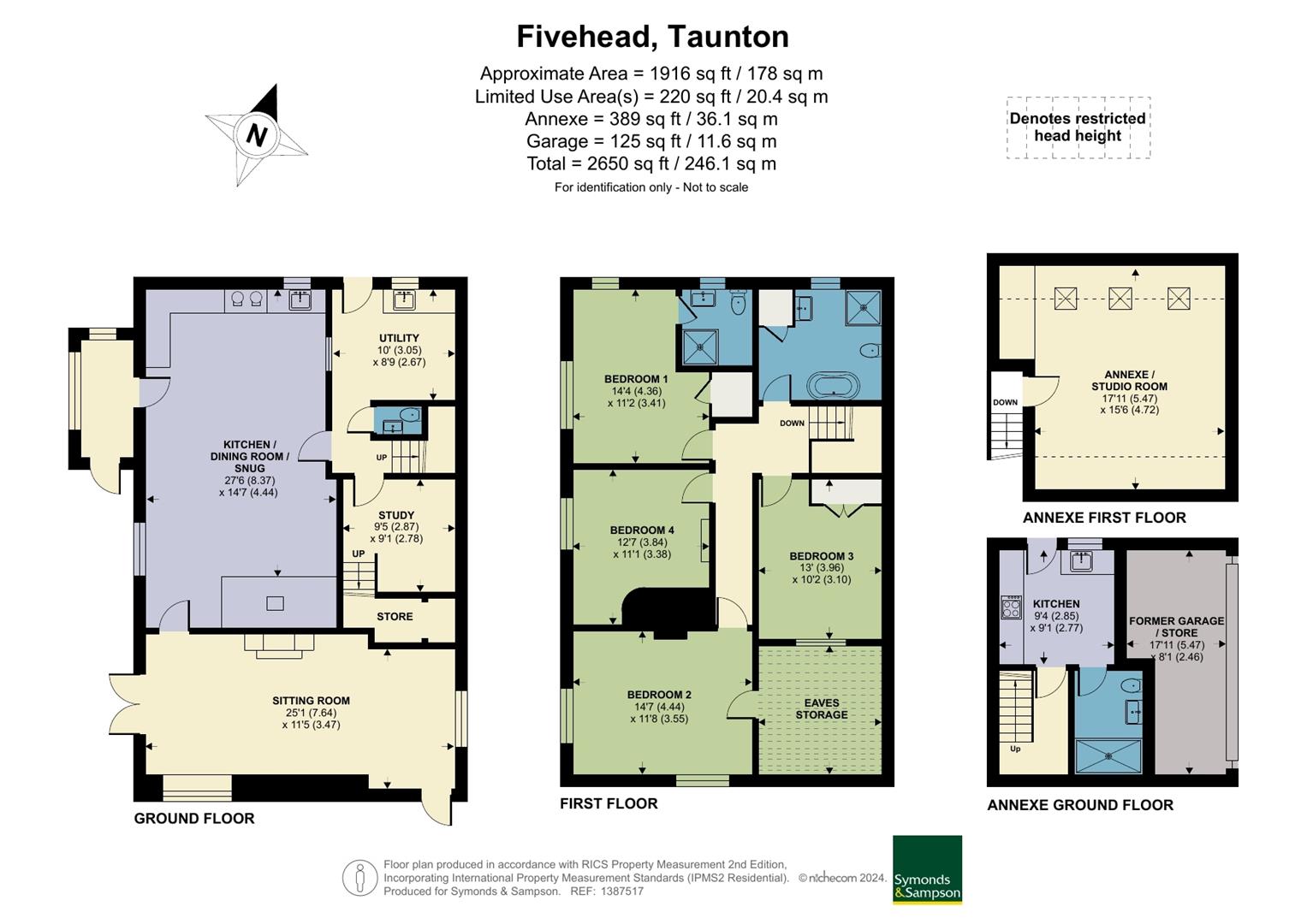 Dinhams Cottage, Taunton floorplan