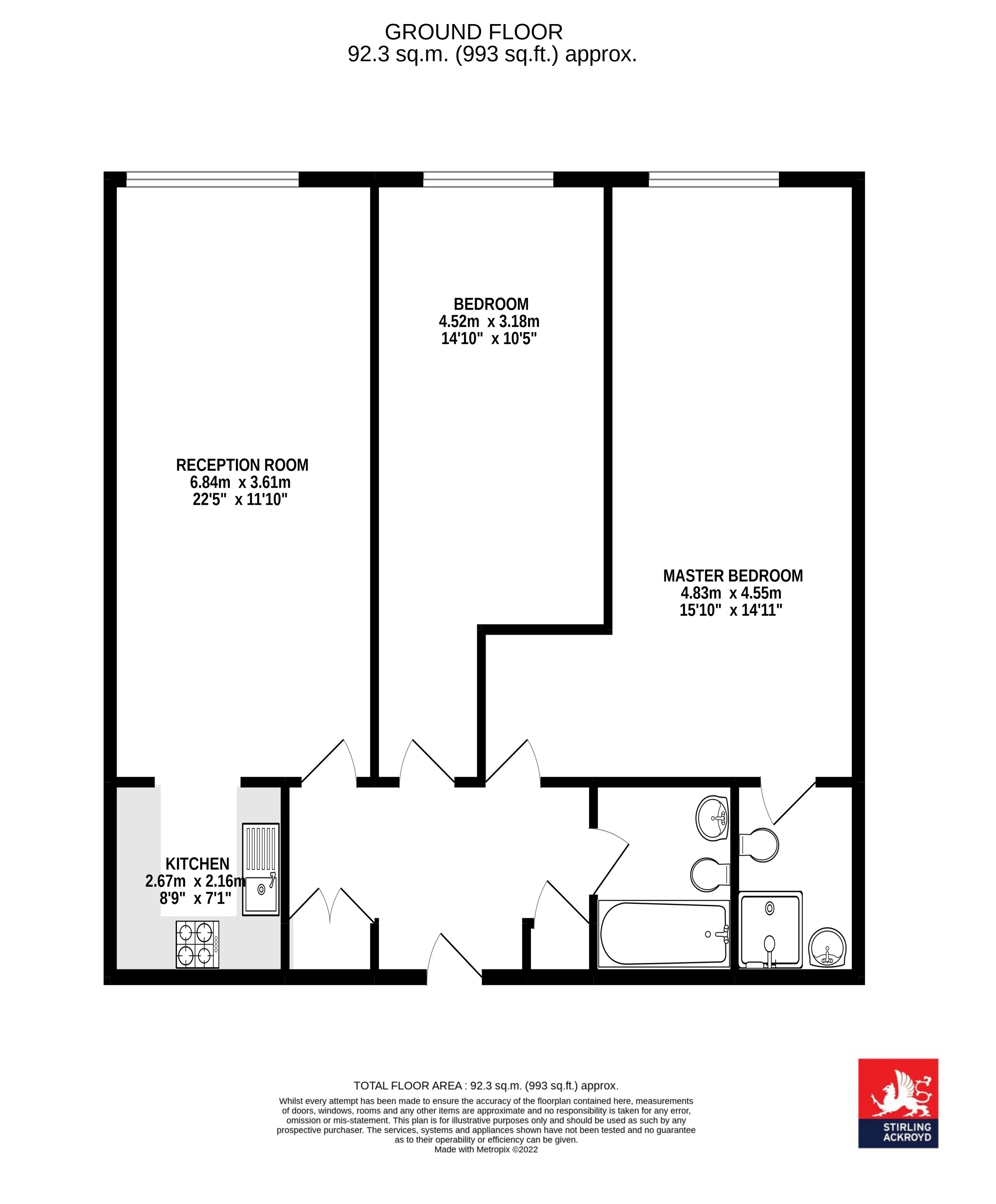 Flat 10, Manhattan House, Ealing floorplan