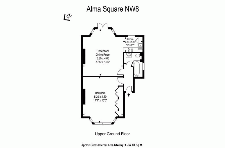 1 Bedrooms Flat to rent in Alma Square, London NW8