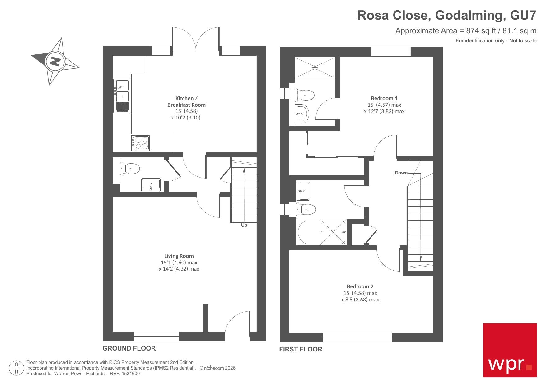 2, Rosa Close, Surrey floorplan