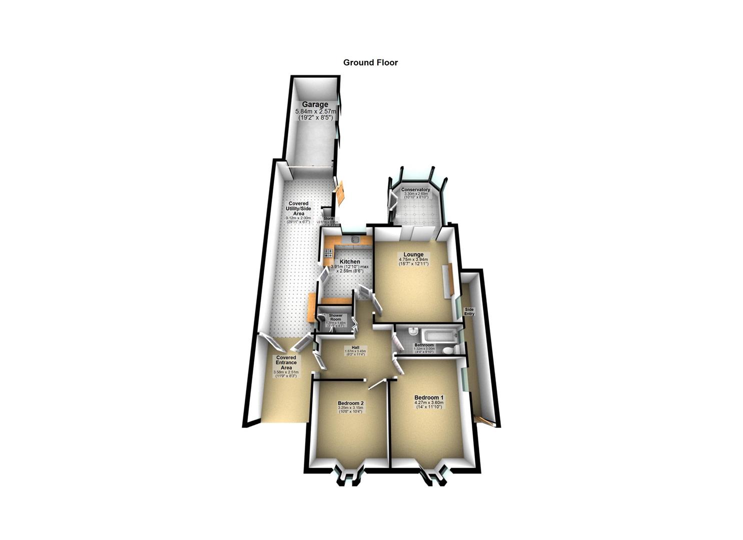 50, Hurst Lane, Birmingham floorplan
