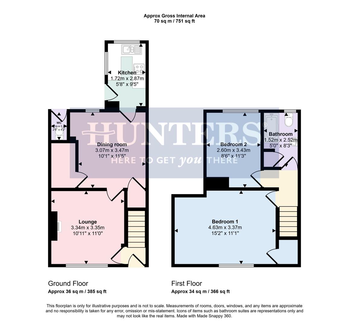 7, Florence Avenue, Wigston floorplan