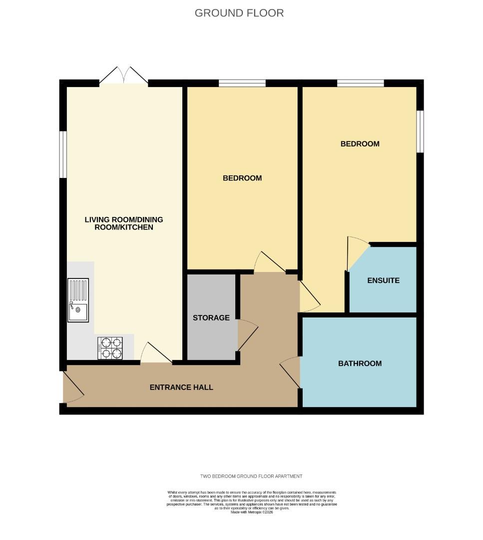 Apartment 4, Fairfax Court, Barony Road, Nantwich floorplan
