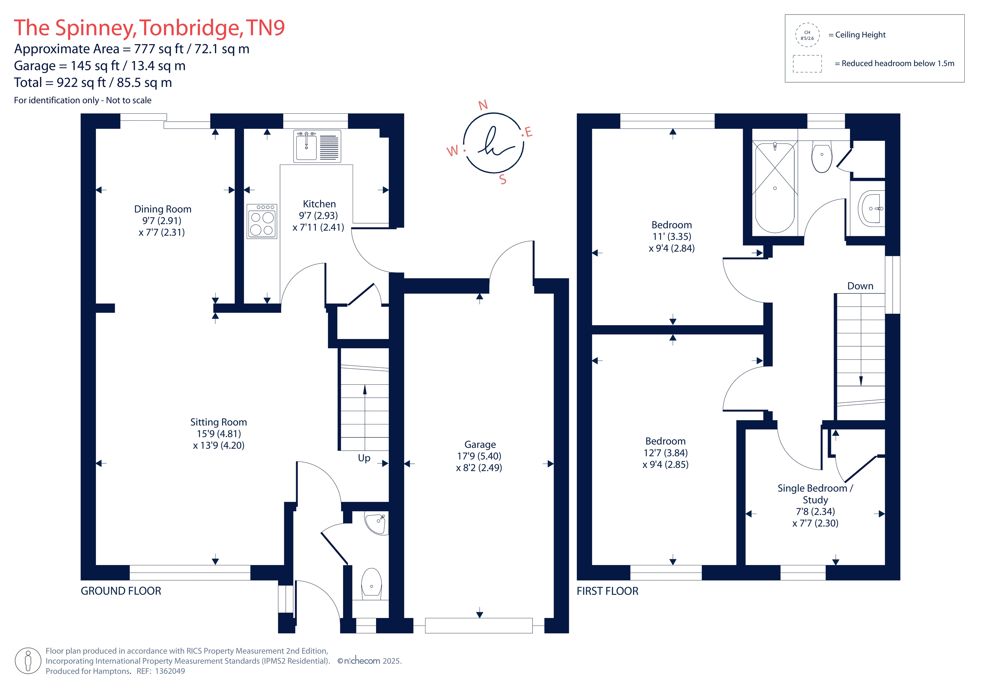 1, The Spinney, Tonbridge floorplan