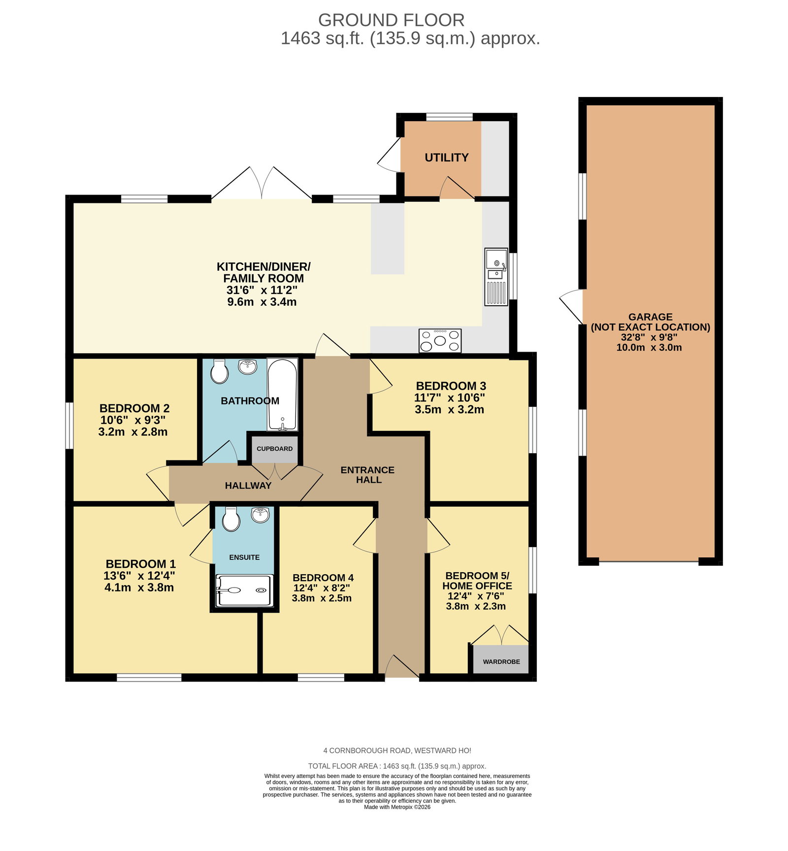 4 Cornborough Road, Bideford floorplan