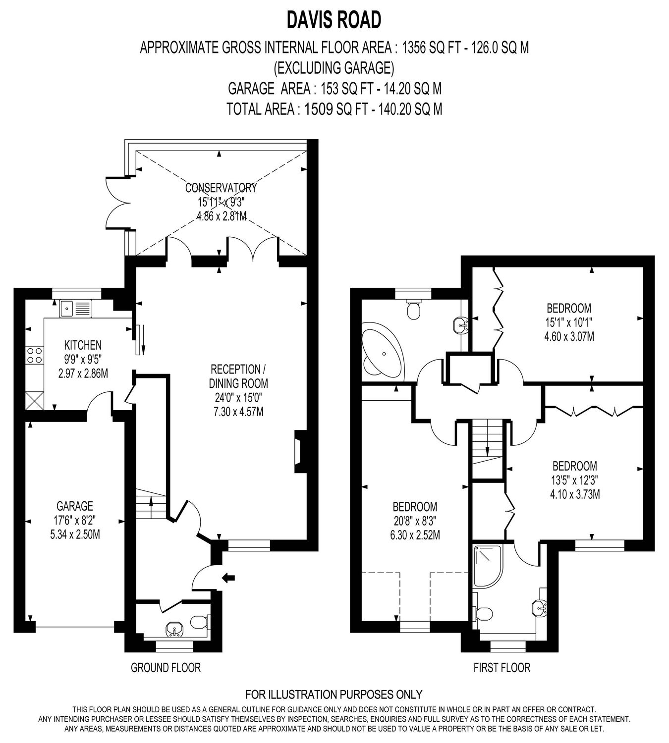 Davis Road, Weybridge floorplan