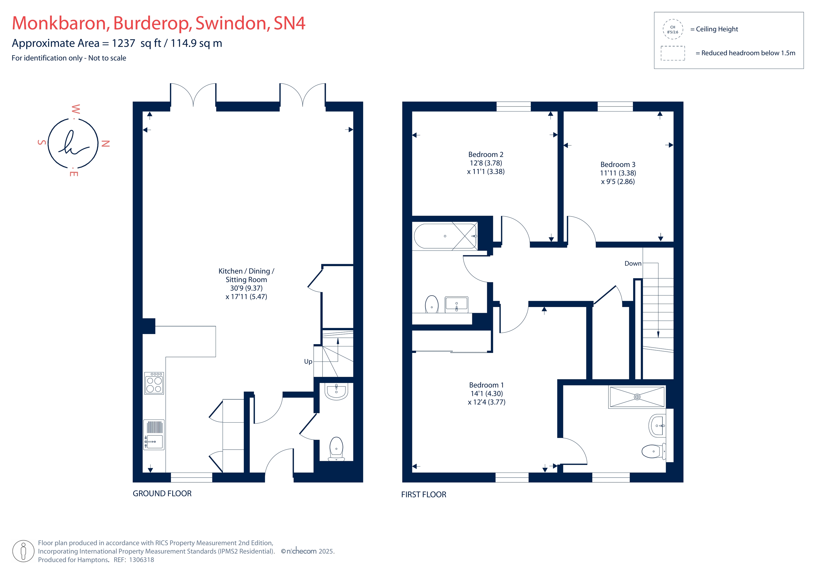 6, Monkbaron, Swindon floorplan