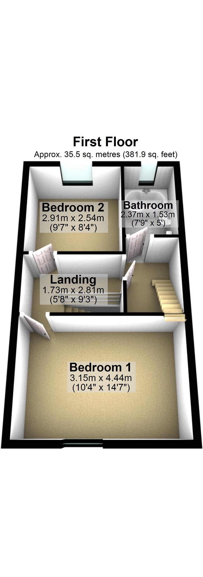 Russell Terrace, Padiham, Lancashire. BB12, 2 bedroom end terrace house