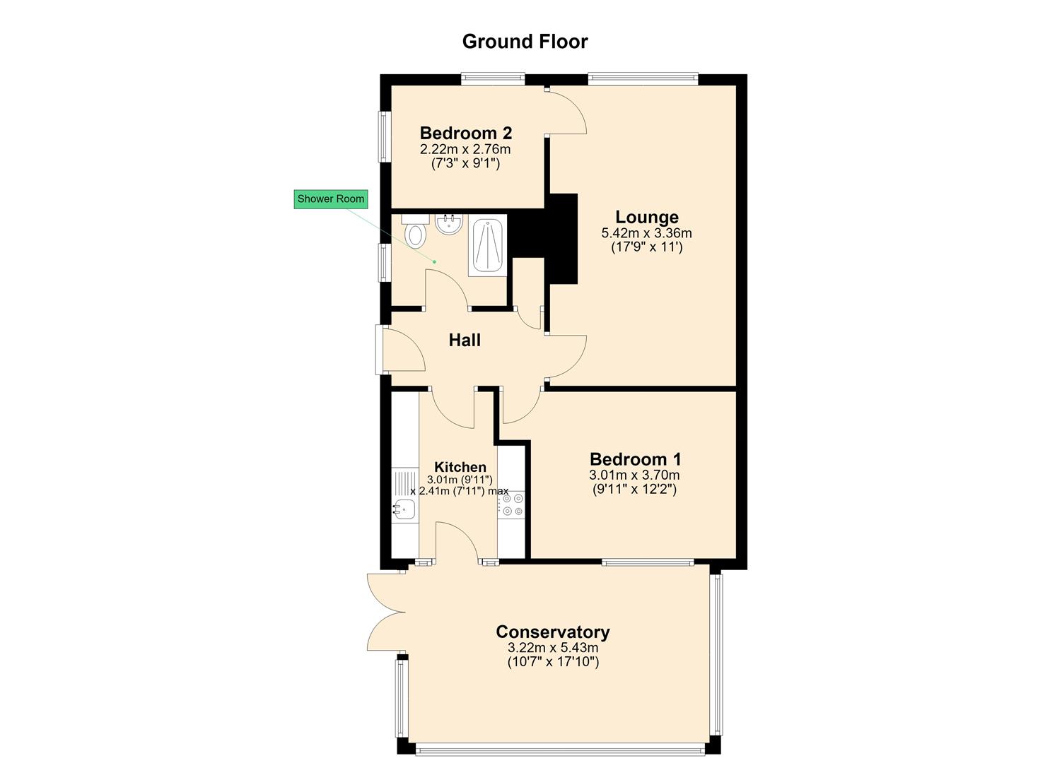 9, Clarondale, Hull floorplan