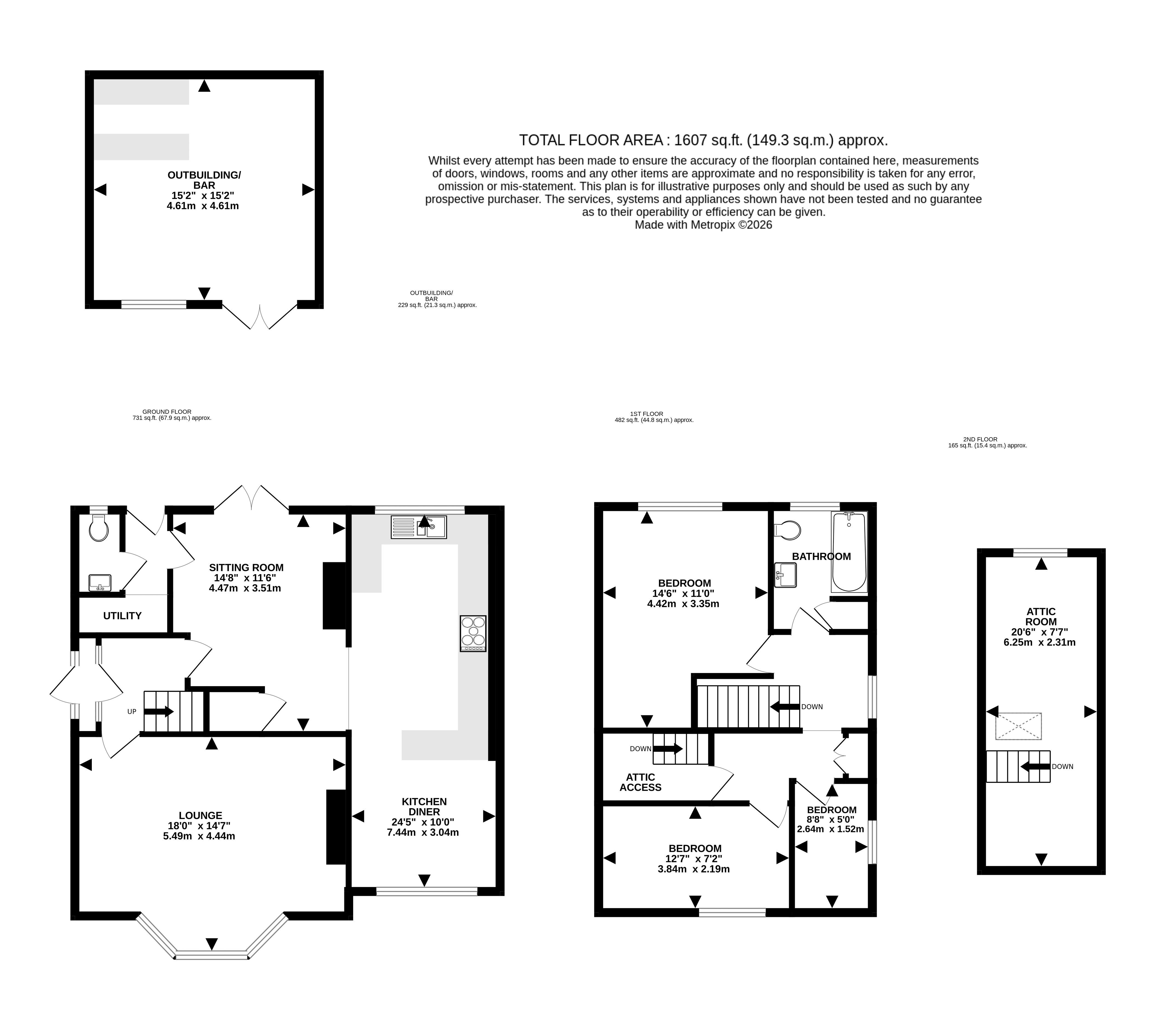 208, Burton Road, Lincoln floorplan