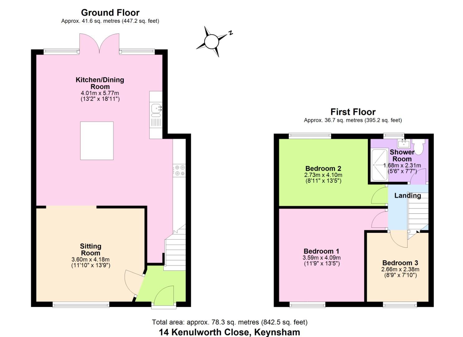 14, Kenilworth Close, Bristol floorplan