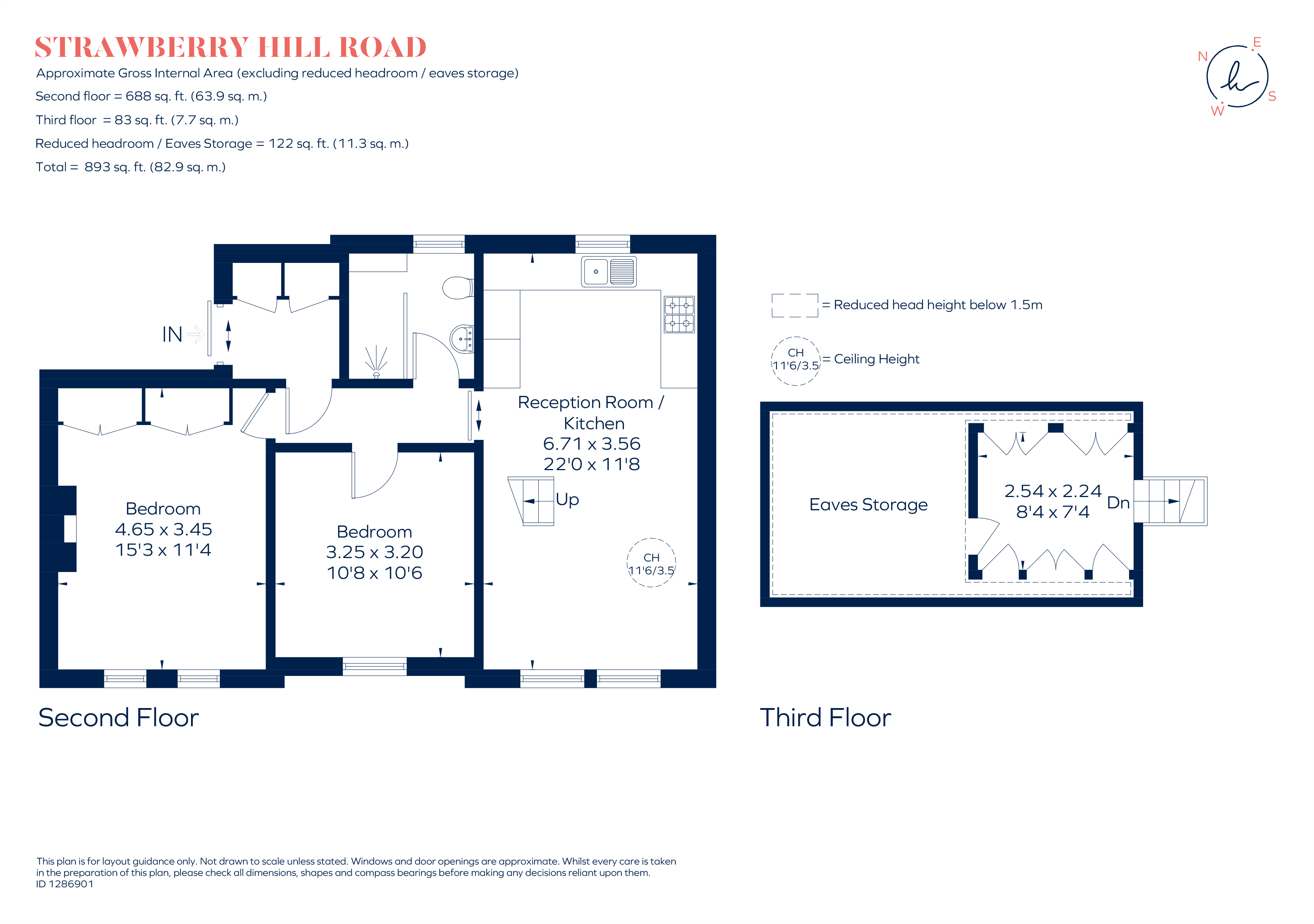 29b, Strawberry Hill Road, Twickenham floorplan