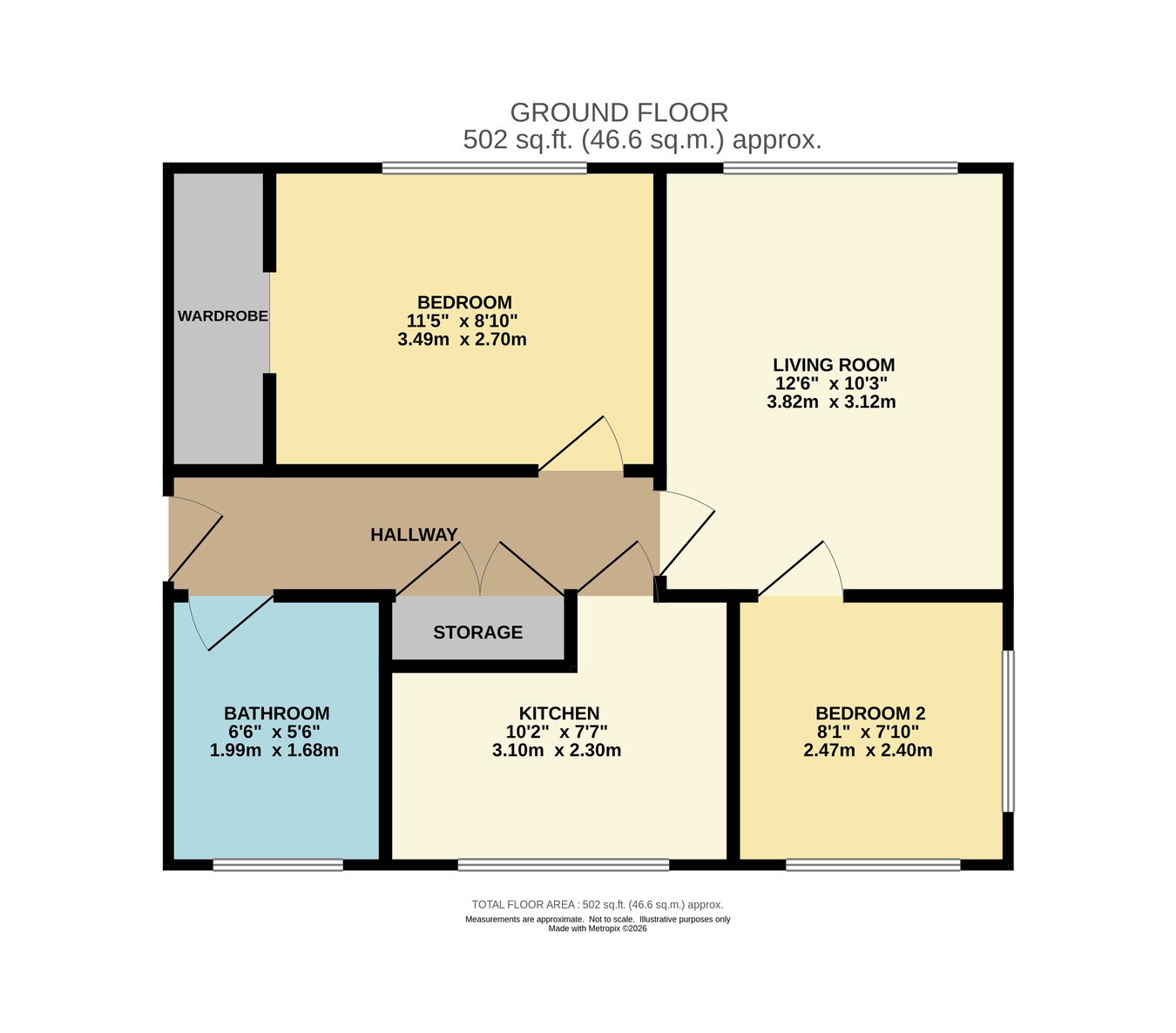 44, Selkirk Close, Wimborne floorplan