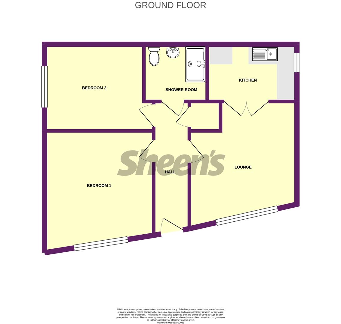 Flat 15, Oulton Hall, Marine Parade East, East Clacton floorplan