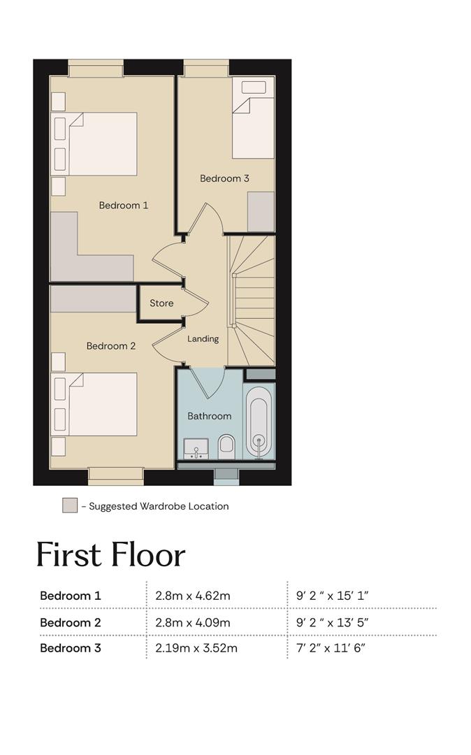 Plot 394, Wansford, The Greenways, Goole floorplan