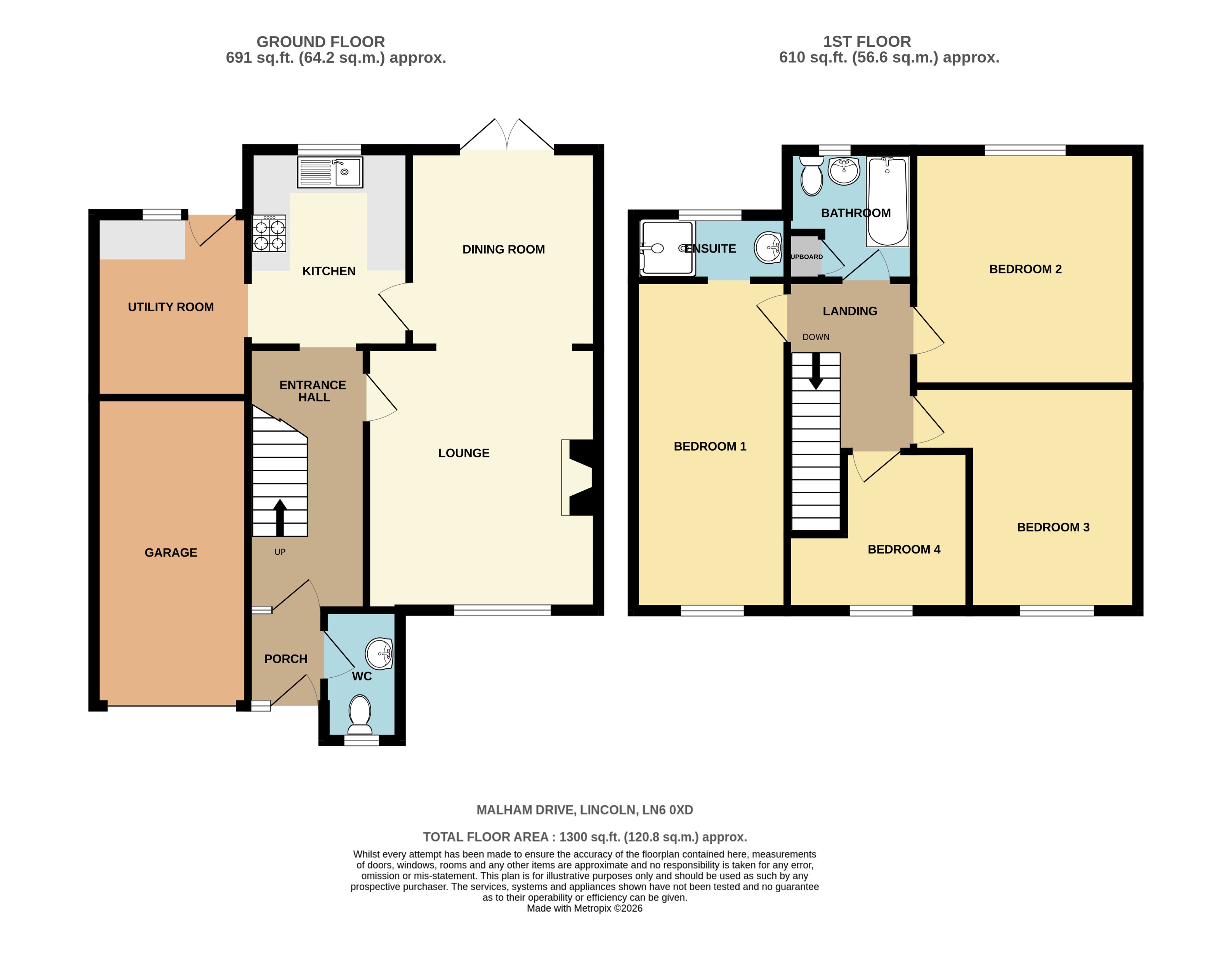 93, Malham Drive, Lincoln floorplan