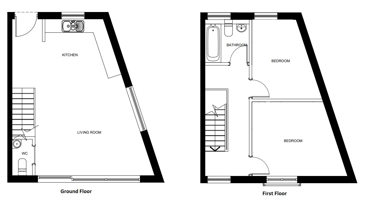 2 Bedrooms End terrace house for sale in Hillary Crescent, Walton-On-Thames KT12