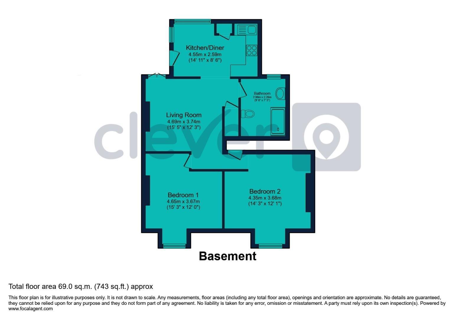 4, Connaught Avenue, Plymouth floorplan