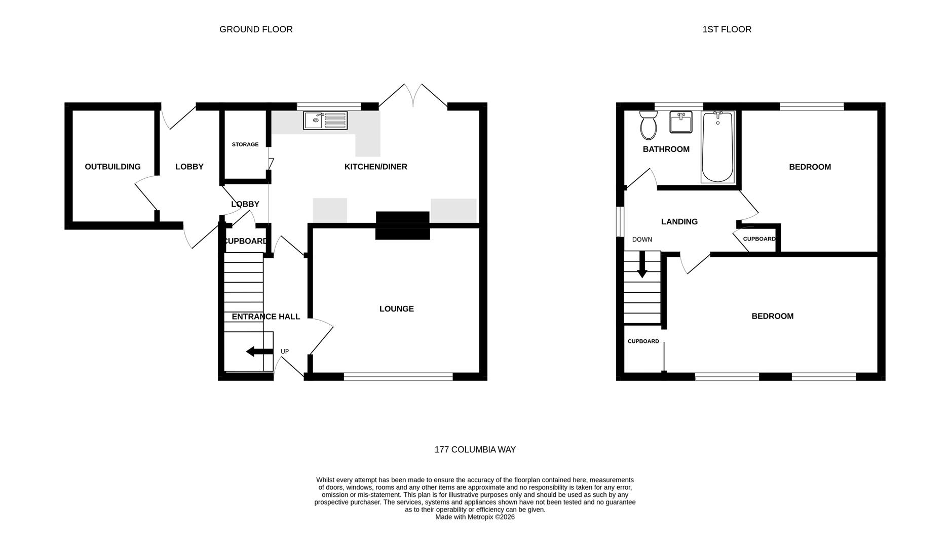 177, Columbia Way, King's Lynn floorplan