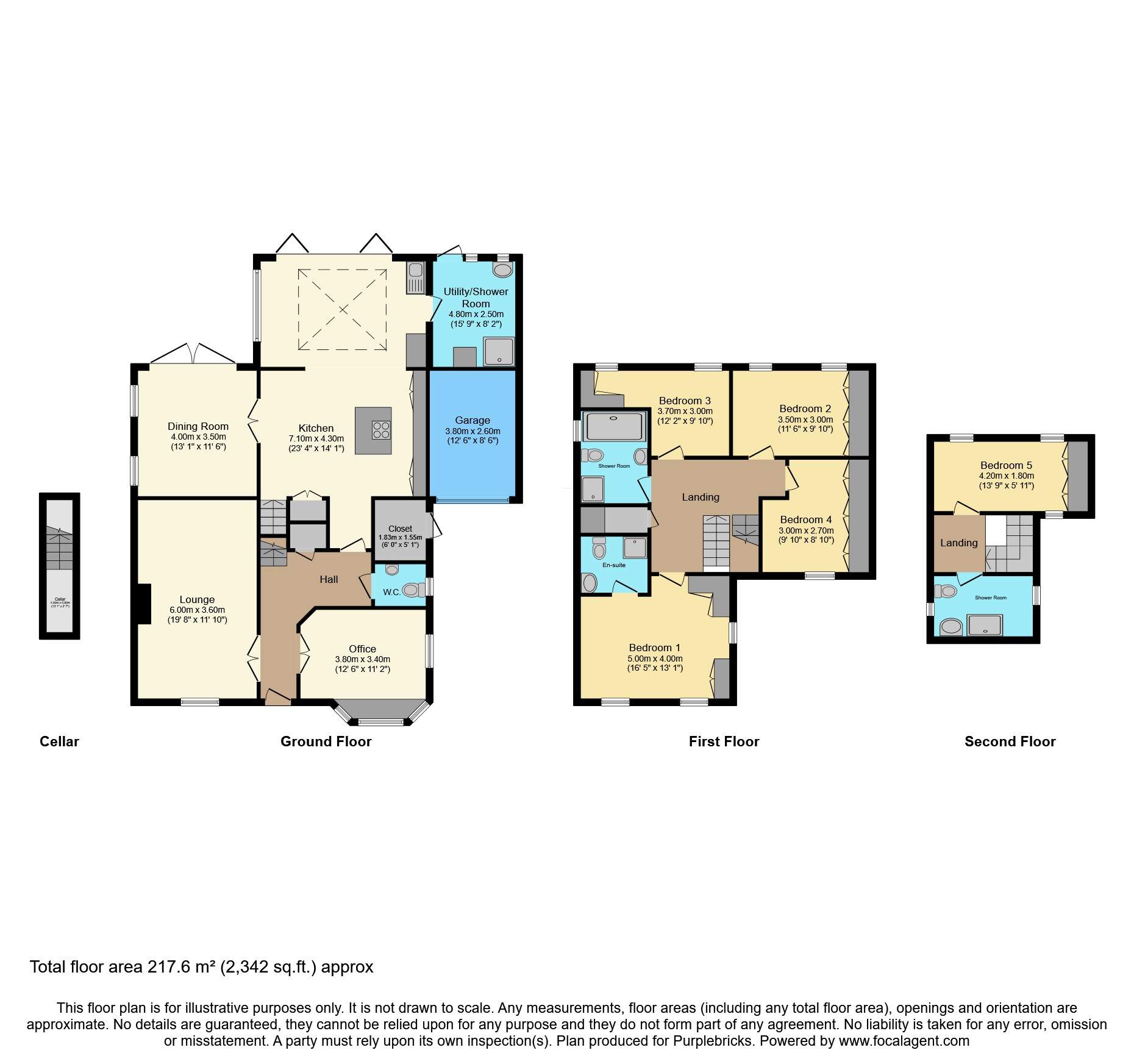 6, Badgers Croft, Coalville floorplan