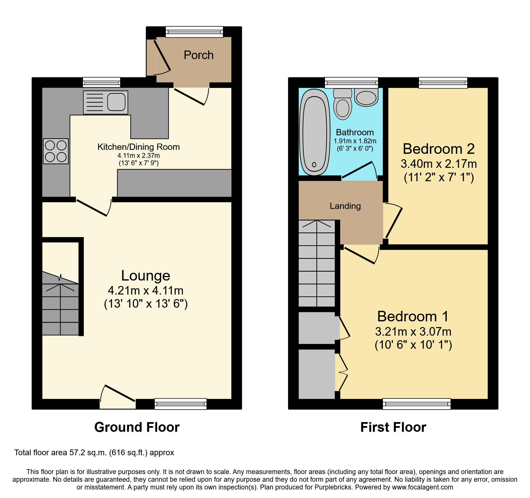 97, Headway Rise, Teignmouth floorplan