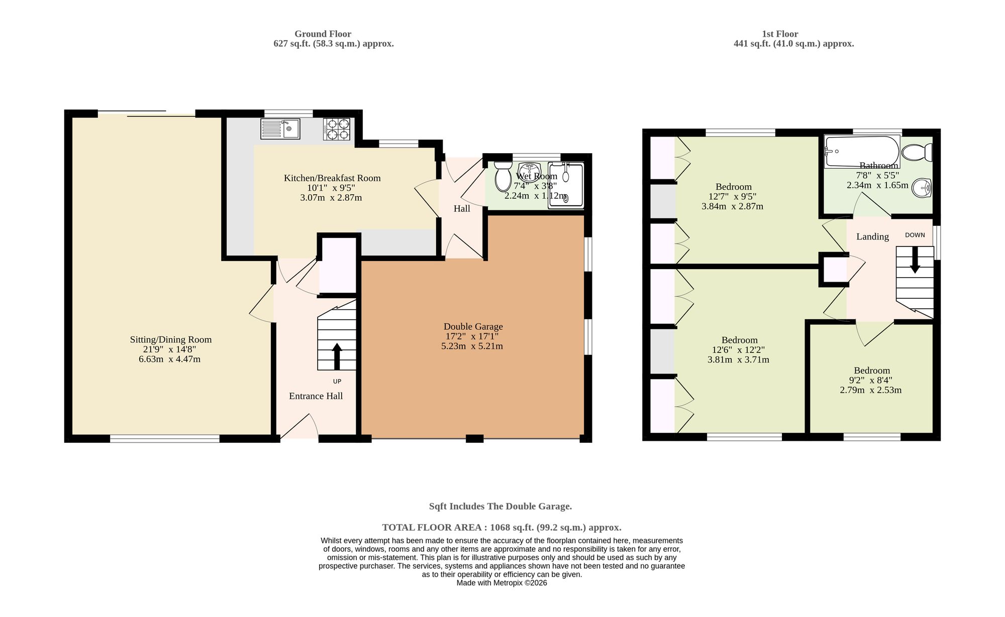 1 Vicarage Close, Norwich floorplan