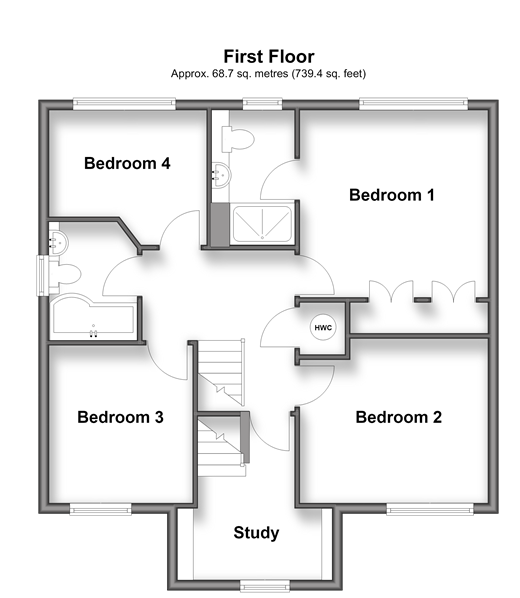 Clifton Close, Horley floorplan