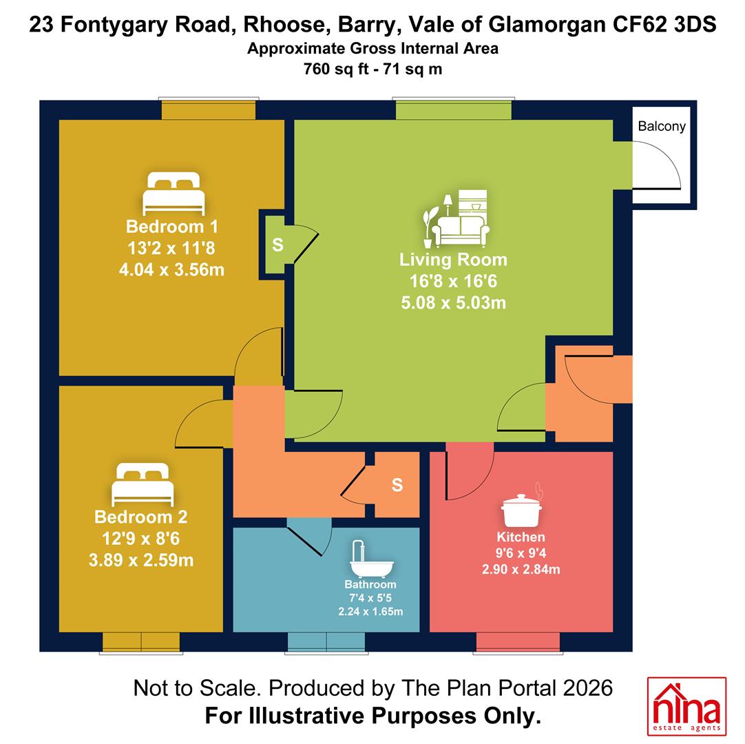 Fontygary Road, Barry floorplan