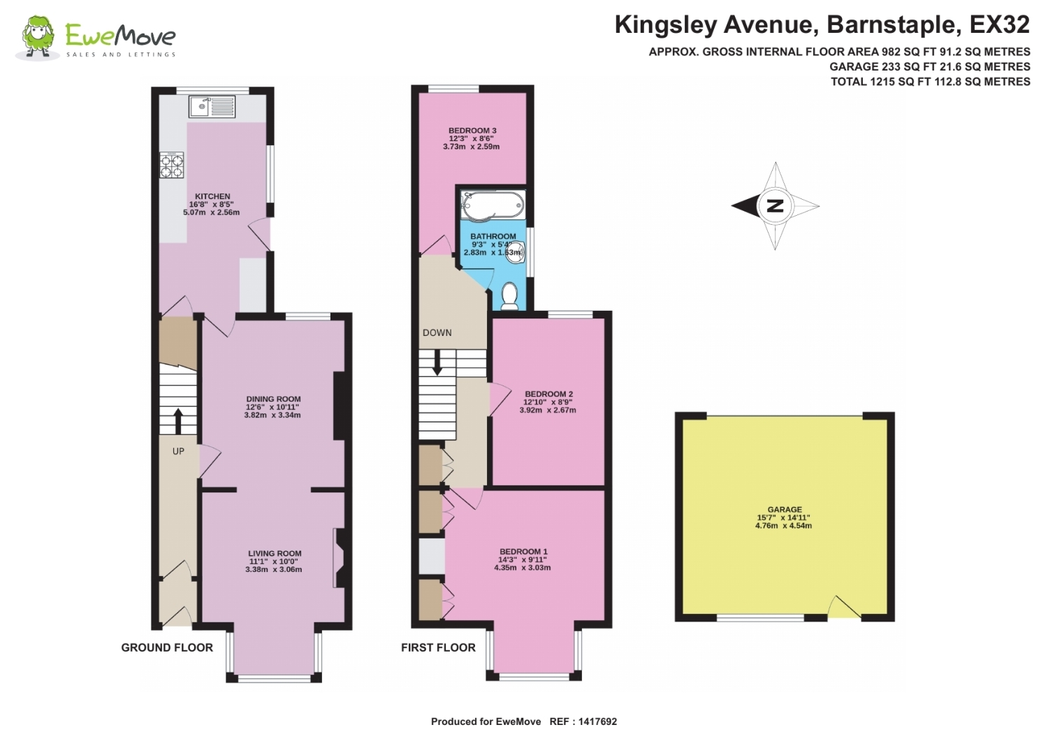 37, Kingsley Avenue, Barnstaple floorplan
