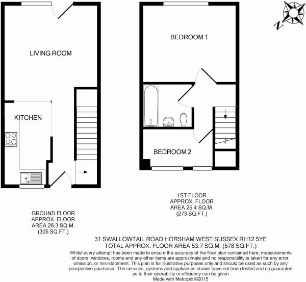 3 Bedrooms Terraced house for sale in Swallowtail Road, Horsham RH12