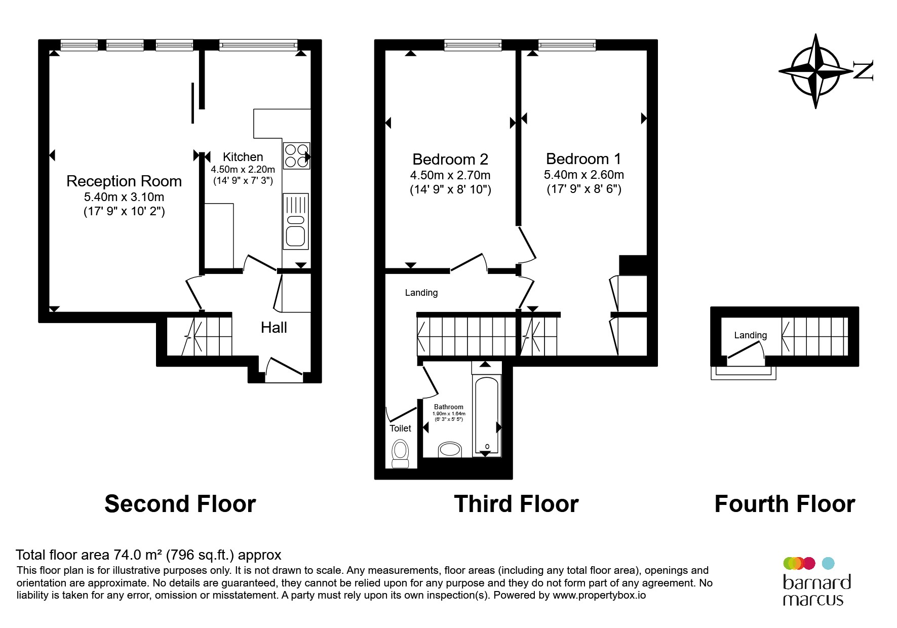 Flat 36, Park Court, Battersea Park Road, London floorplan