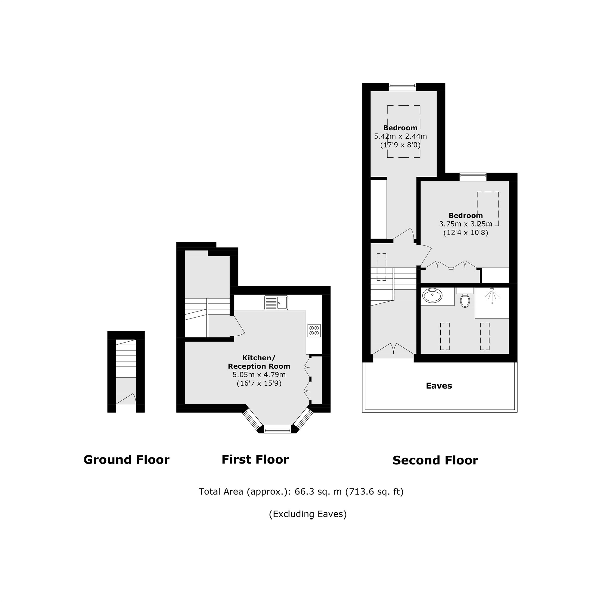 Flat B, 68, Gosberton Road, London floorplan